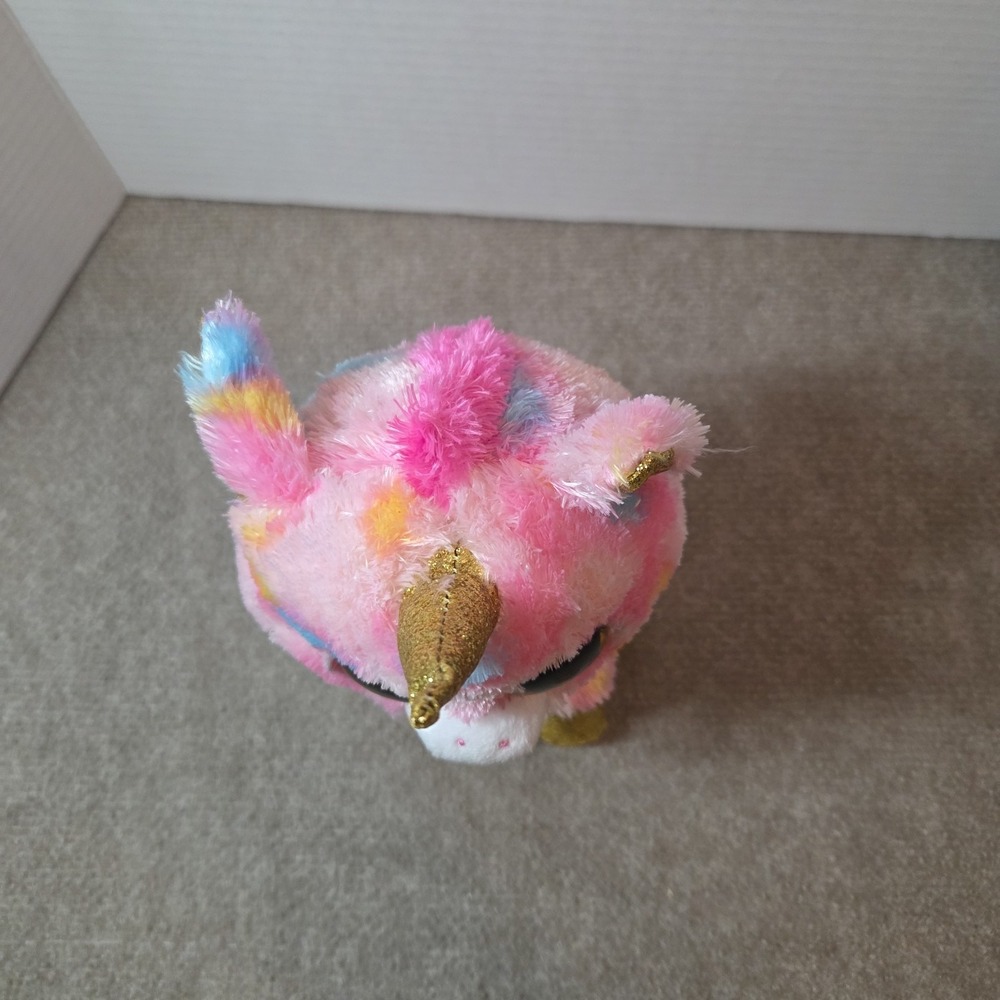 TY Beanie Boos Fantasia 10" Plush Toy Stuffed Animal Unicorn Pink Pastel Glitter - Picture 8 of 8